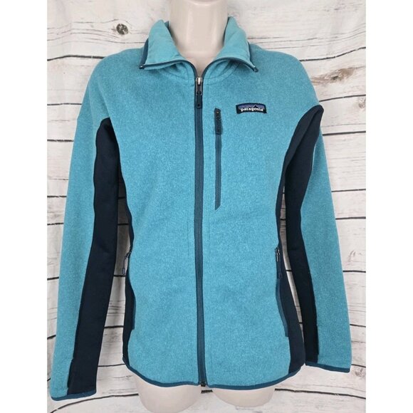 Patagonia Performance Better Sweater Womens XS Full Zip Teal Green - Picture 1 of 8
